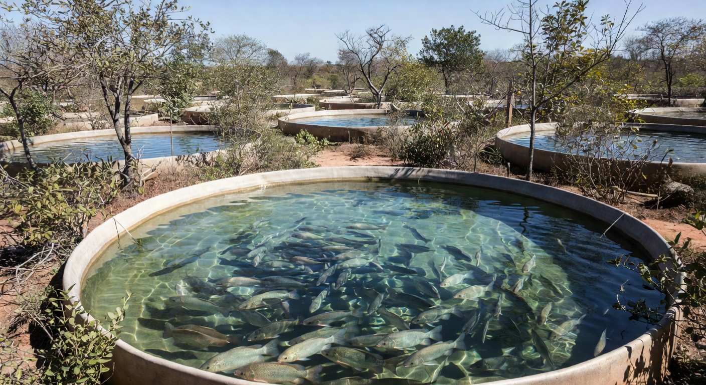 Piscicultura de tilápias em tanques no Tocantins com cultivo sustentável