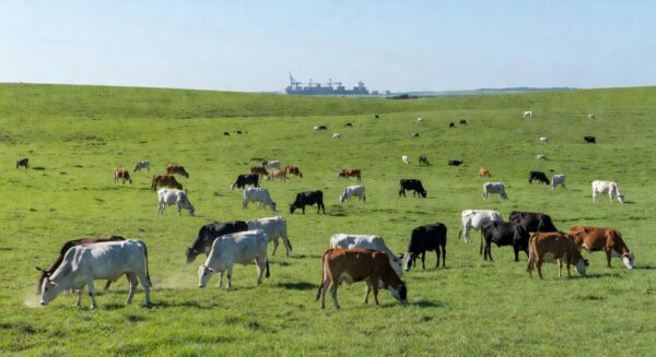 Parceria pretende promover a construção de bases de armazenamento em cadeia fria para carne bovina no Brasil — Foto: Canva/ Creative Commoms