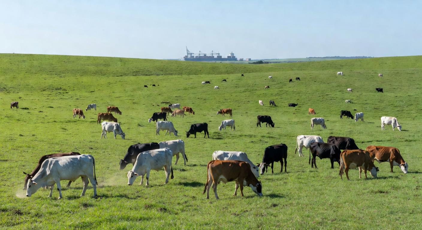 Parceria pretende promover a construção de bases de armazenamento em cadeia fria para carne bovina no Brasil — Foto: Canva/ Creative Commoms