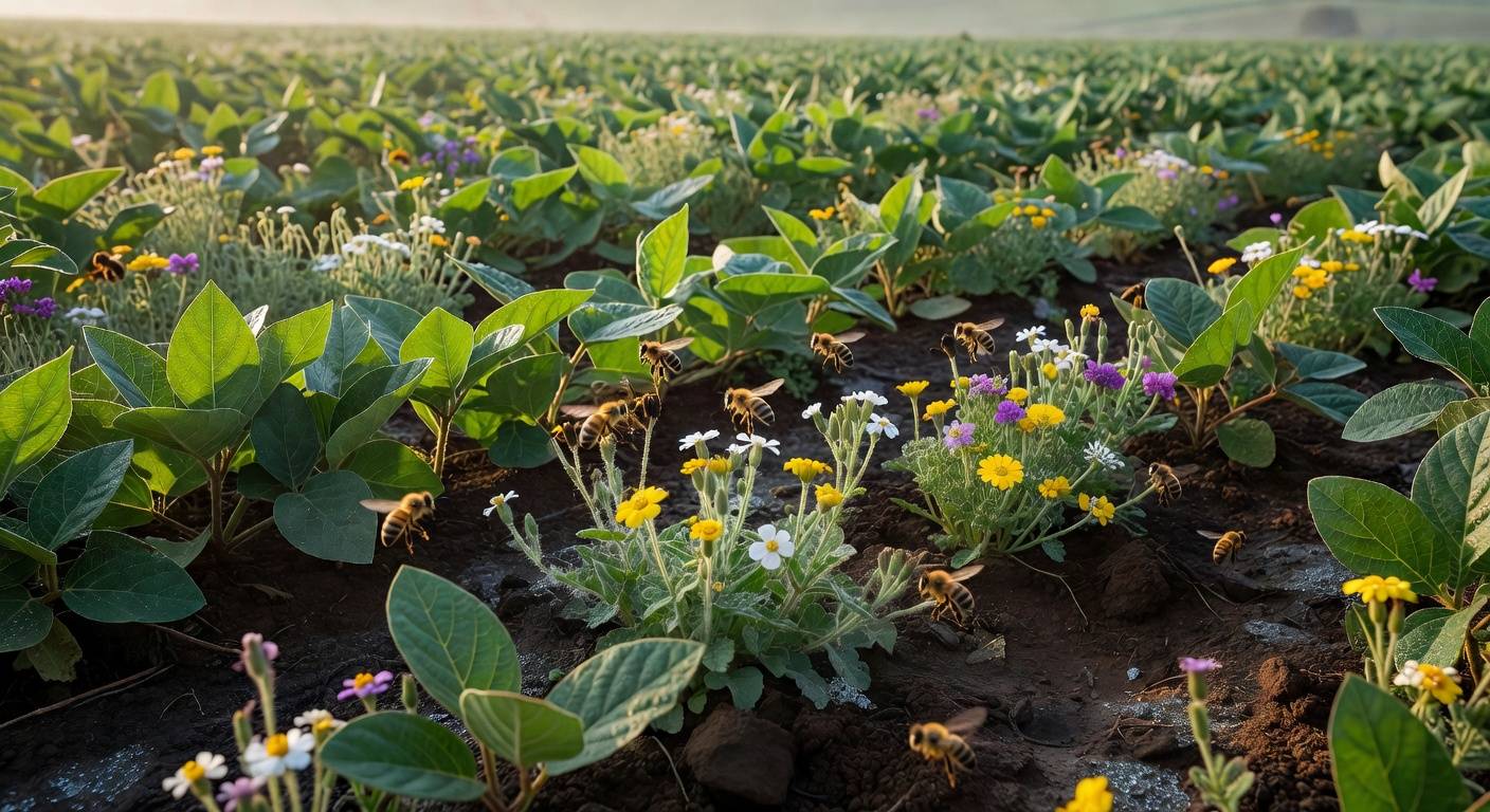 A proteção das abelhas e de outros polinizadores é um pilar estratégico para a sustentabilidade da agricultura contemporânea e para a segurança alimentar global; Foto: Canva/Divulgação