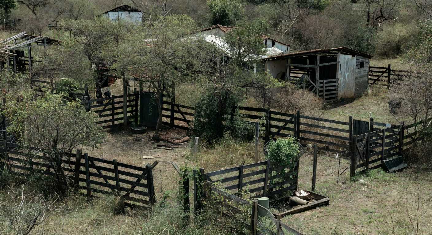 Animais encontrados mortos em chácara em Ibaté, SP — Foto: Reprodução/EPTV