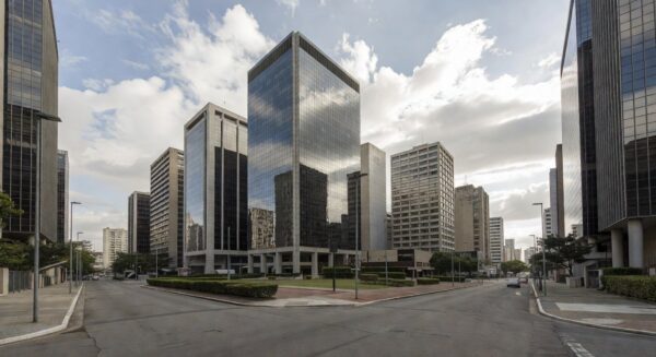 Distrito financeiro no Brasil representando o setor de serviços