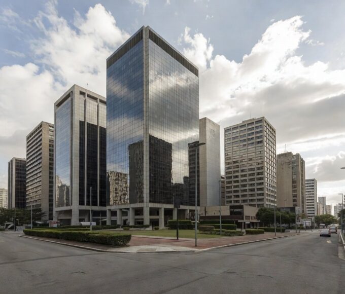 Distrito financeiro no Brasil representando o setor de serviços