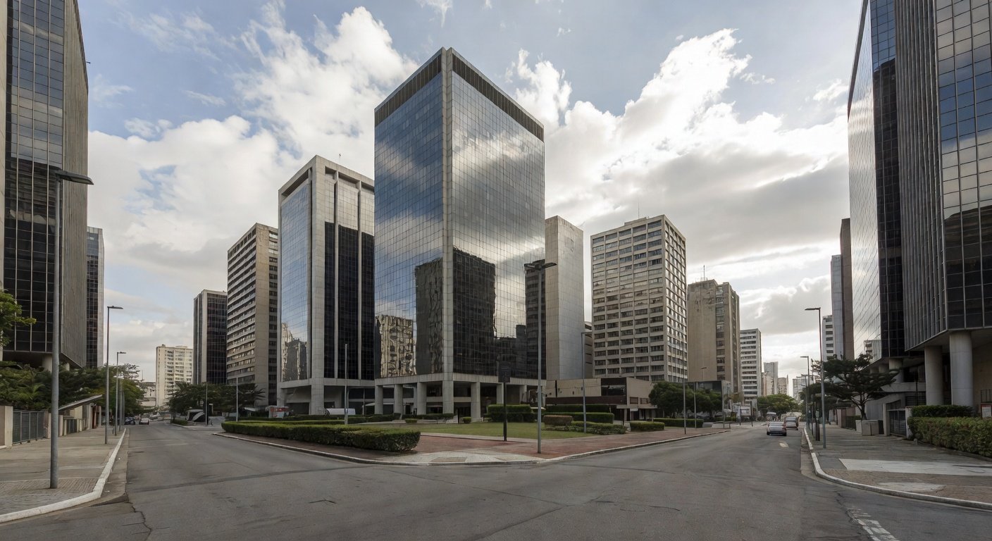 Distrito financeiro no Brasil representando o setor de serviços