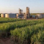 Usina de etanol no Brasil representando venda de operações da Raízen