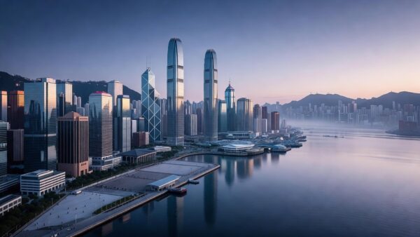 Skyline de Hong Kong simbolizando recuperação dos mercados de tecnologia