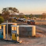 Posto de combustíveis com bombas de diesel no Brasil