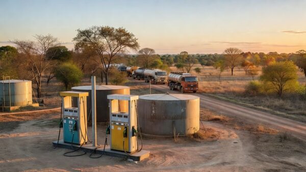 Posto de combustíveis com bombas de diesel no Brasil