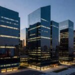 Skyline do centro financeiro de São Paulo simbolizando estreia na Nasdaq