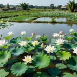 Flores de lótus têm usos diversos, desde ornamentação até a produção de cosméticos Reprodução/Record News
