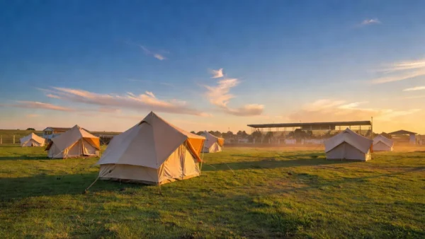Camping da Festa do Peão de Barretos contará com cabanas em 2026 — Foto: Divulgação