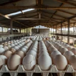 Ovos com cascas alteradas em granja brasileira evidenciando estresse térmico e falhas nutricionais