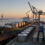 Navio importando óleos comestíveis da Índia em porto brasileiro