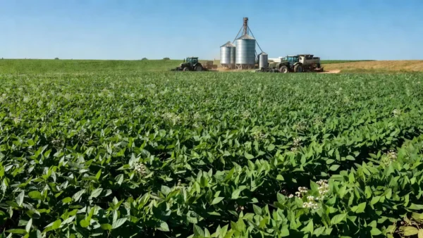 Lavoura de soja representando a agroindústria brasileira