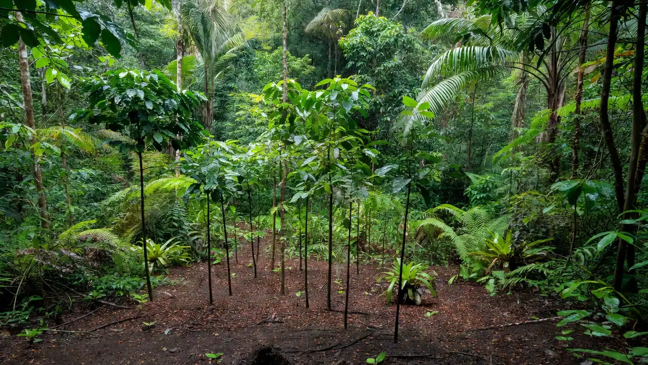 Regeneração florestal com polpa de café na Mata Atlântica brasileira