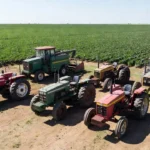 Equipamentos agrícolas recuperados pela polícia em Sorriso, Mato Grosso