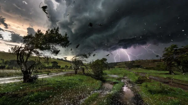 Tempestade com ventos de 100 km/h e granizo em estados brasileiros, alerta Inmet