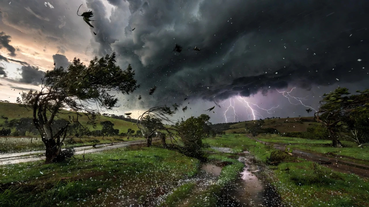 Tempestade com ventos de 100 km/h e granizo em estados brasileiros, alerta Inmet