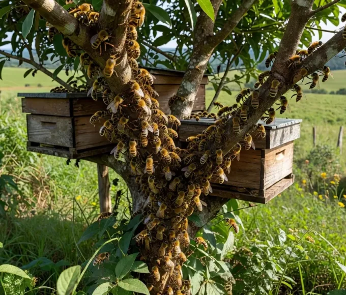 Abelhas sem ferrão são responsáveis por mais de 80% da polinização de flores e frutos em toda a natureza. — Foto: Érico Andrade
