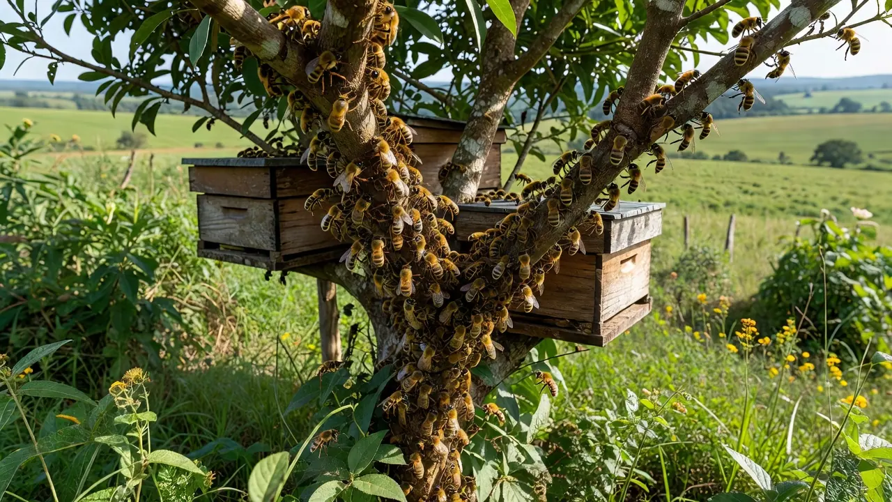 Abelhas sem ferrão são responsáveis por mais de 80% da polinização de flores e frutos em toda a natureza. — Foto: Érico Andrade