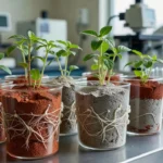 Cultivo de plantas em solo marciano e lunar com fungos micorrízicos em laboratório