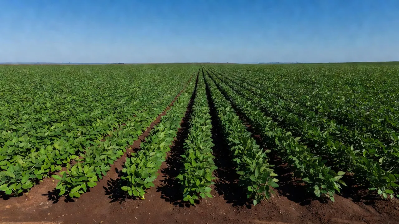 Plantação de soja no Brasil afetada pelo mercado internacional
