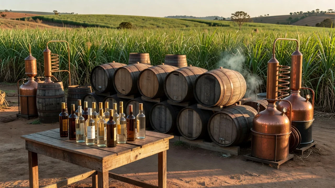 Cachaça é uma bebida alcoólica destilada típica do Brasil Reprodução/Record News