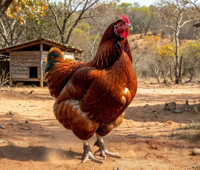 Franga da raça Índio Gigante, criada no Norte de Minas, foi comprada por um produtor paulista