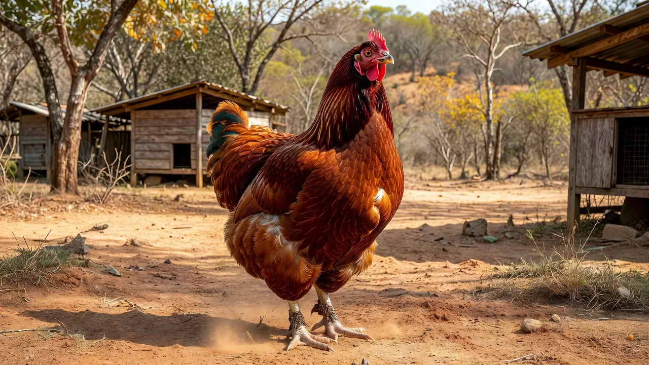 Franga da raça Índio Gigante, criada no Norte de Minas, foi comprada por um produtor paulista