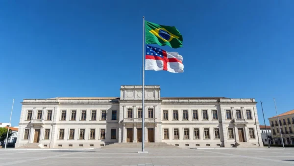 Palácio do Governo em Aracaju, Sergipe, simbolizando reeleição de governador no primeiro turno