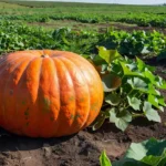 Abóbora gigante de 1.432 quilos colhida nos EUA pode bater recorde mundial. — Foto: Reprodução/Instagram/@northeastgiantpumpkin